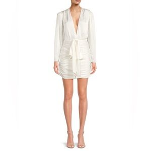 RONNY KOBO Lyric Satin Sheath Dress